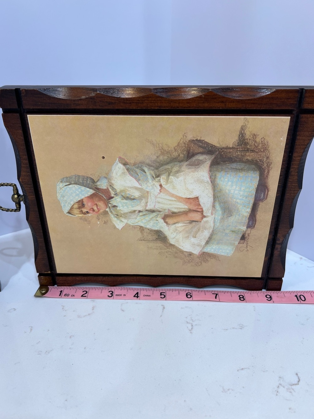 Vintage James Ingwersen “Gary & Gretchen” Decorative Wood Wall Art Set - Picture 14 of 14